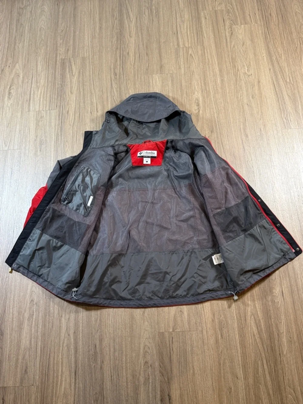 Columbia Red and Gray Ski Snowboard Jacket, Men’s Size L